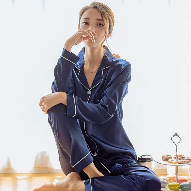 Suit Women Short Sleeve Shorts Pajamas Home Service by GJG Denim