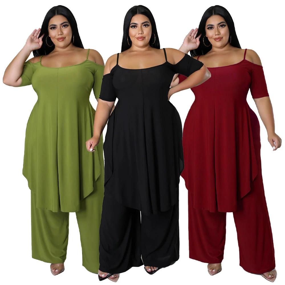 Arrival Solid-color Sexy Camisole Two-piece Set by GJG Denim