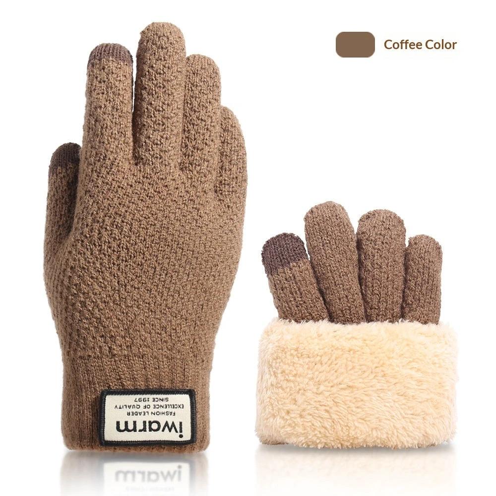 Fall And Winter Touchscreen Gloves For Men With Fleece Lining by GJG Denim