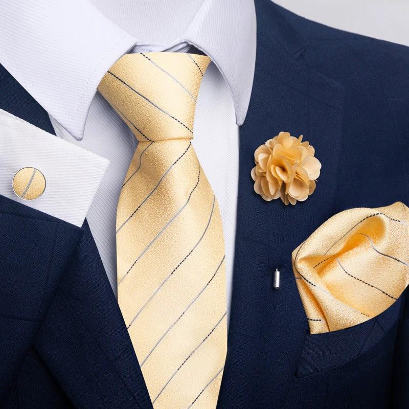 Men's Tie and Pocket Square Combo by GJG Denim