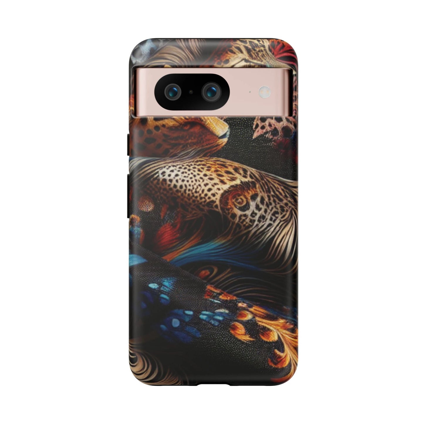 Stylish Tough Phone Case with Elegant Black and Gold Design by Printify