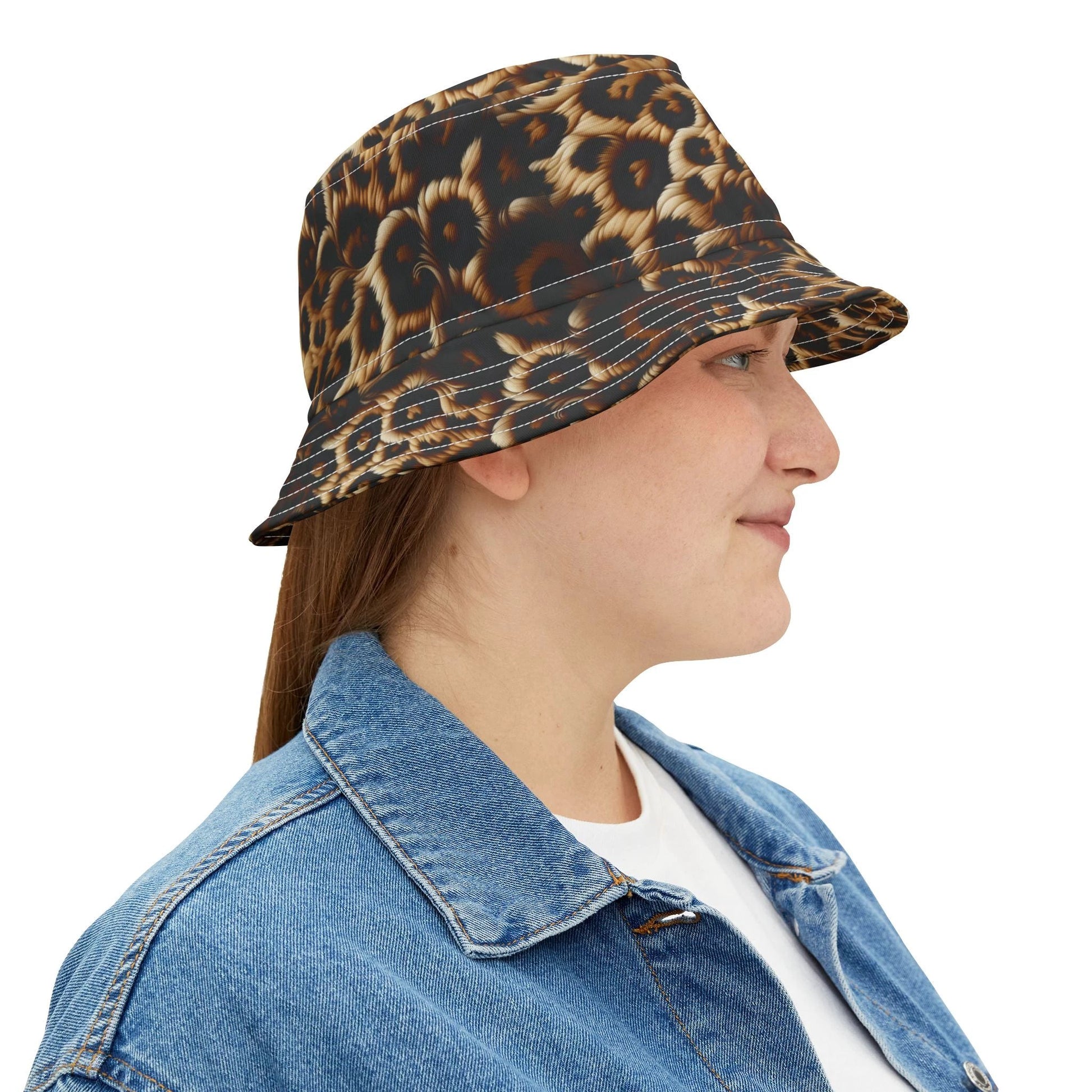 Stylish Bucket Hat, Trendy Summer Accessory, Beachwear, Festival Fashion, Unisex Sun Hat, Perfect Gift for Outdoor Lovers by Printify