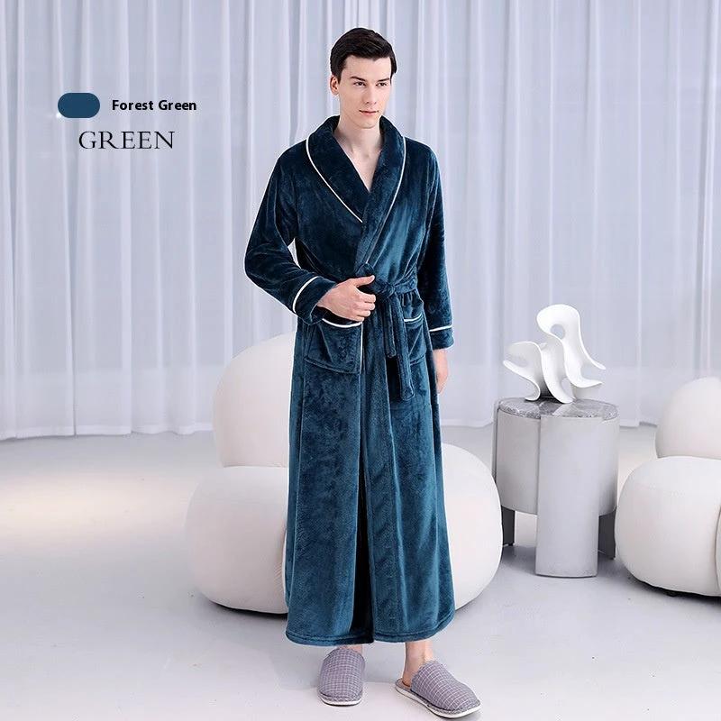 Men's Long Bathrobe by GJG Denim