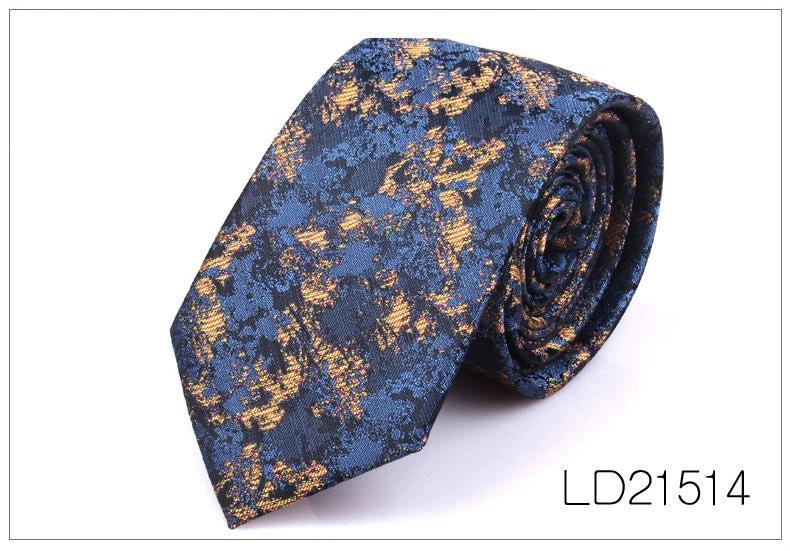 Men's Casual Fashion 6cm Flower Graffiti Tie by GJG Denim