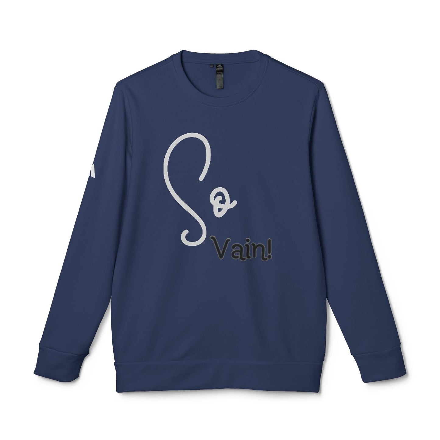 adidas Unisex Fleece Crewneck Sweatshirt So Vain by Printify