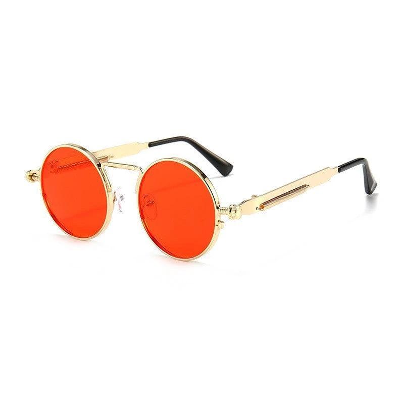 Stylish Round Steampunk Sunglasses by GJG Denim