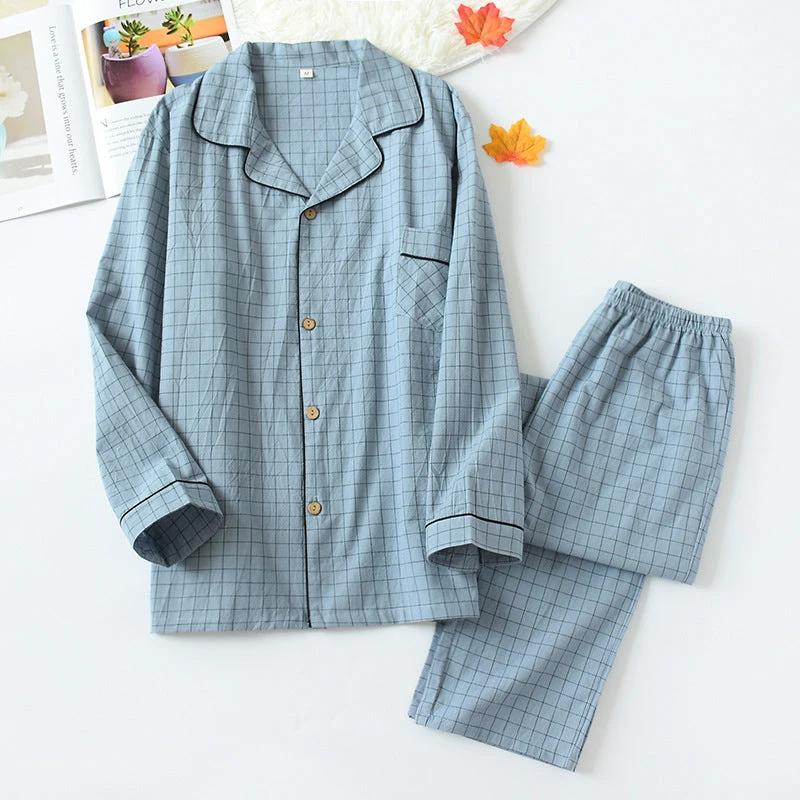 Loose Cotton Men's Pajamas by GJG Denim