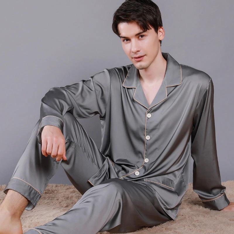 Men's Long Sleeve Pajamas by GJG Denim