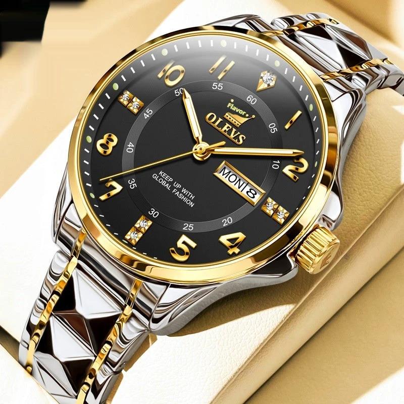 Men's Quartz Simple Casual Waterproof Watch by GJG Denim