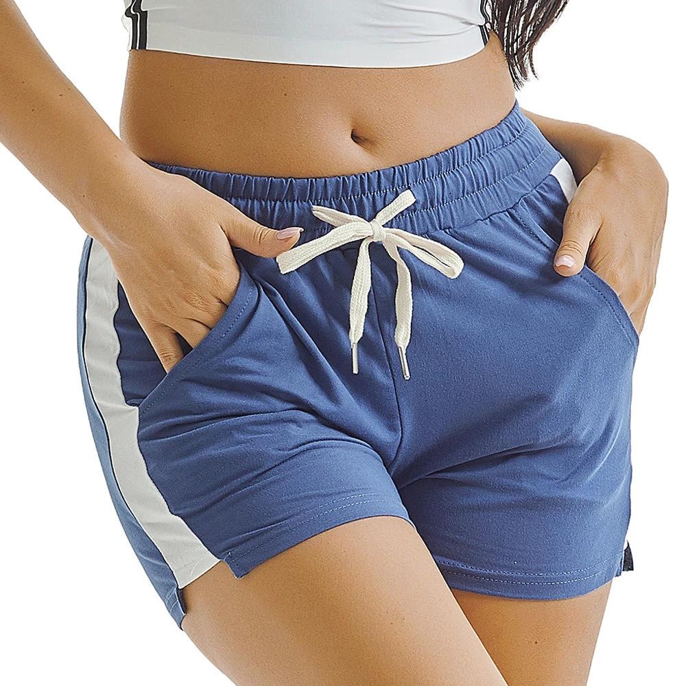 Summer Sports Shorts Gym Running Women Cycling Drawstring Shorts Workout by GJG Denim