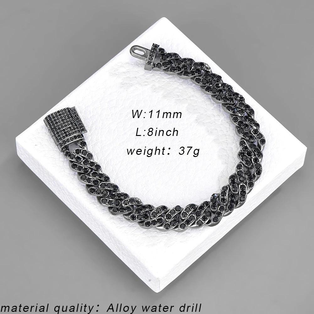Men's 11mm Box-Clasp Cuban Necklace by GJG Denim