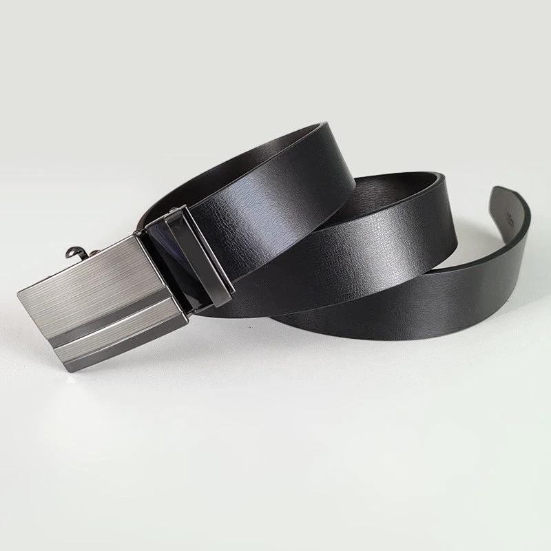 Men's Classic Casual Business All-match Automatic Buckle Belts by GJG Denim