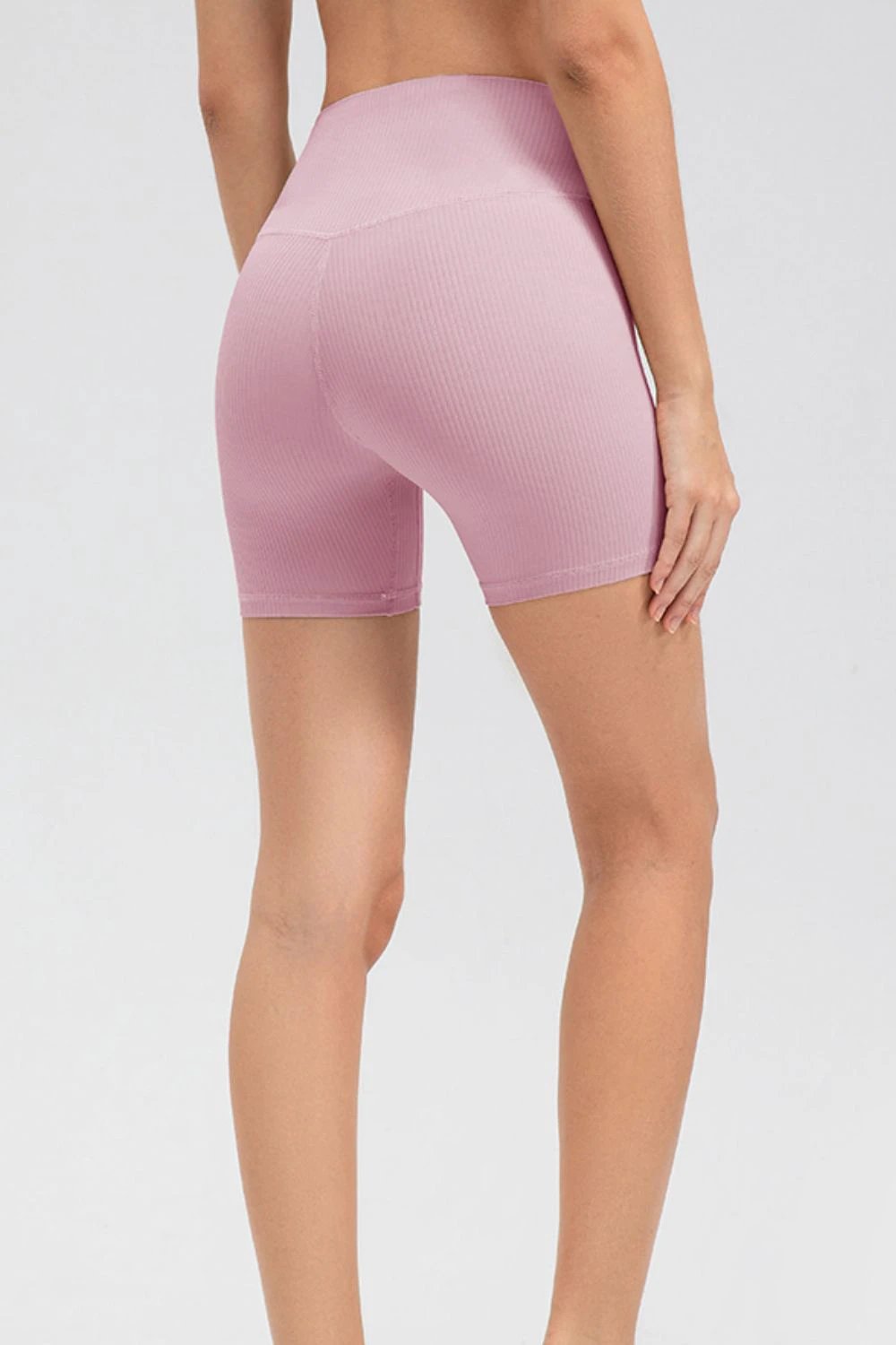Wide Waistband Slim Fit Sports Shorts by Lady Ros
