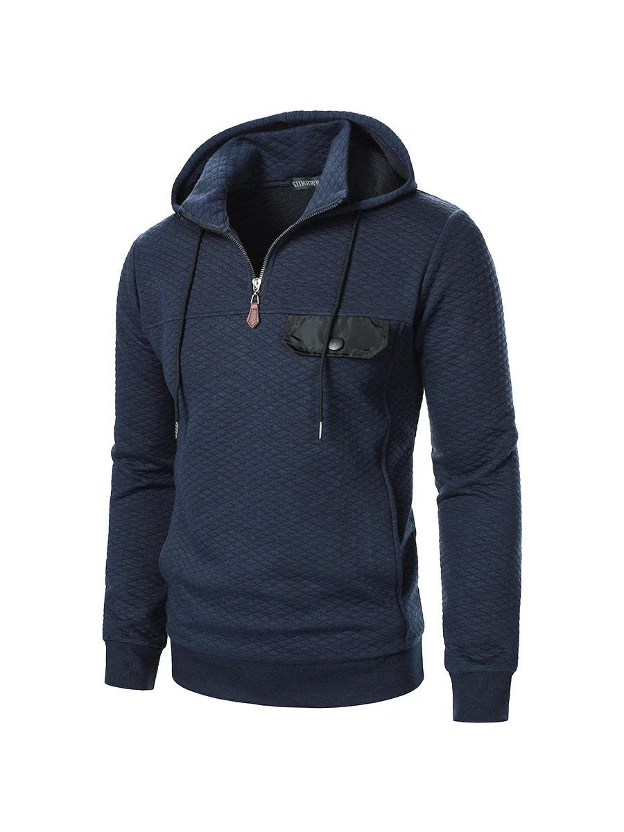 Men's Simplicity Trendy Loose Hooded Sweater by GJG Denim