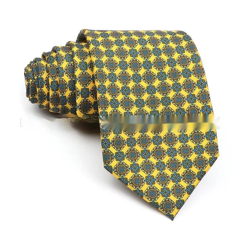 Business Polyester Men's Printed Tie by GJG Denim