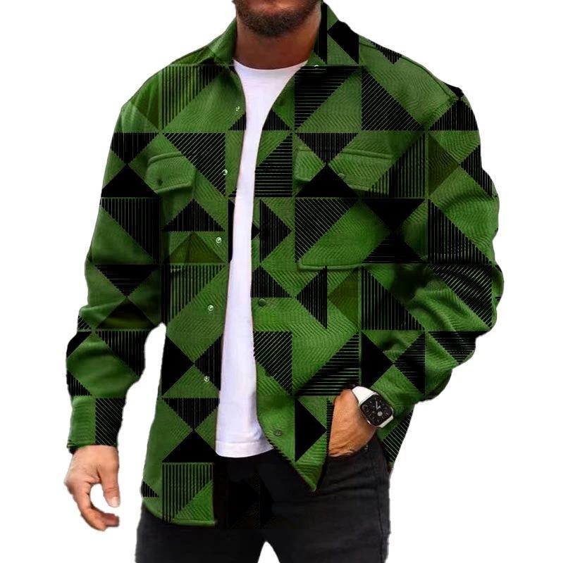 3D Digital Printing Coat Autumn Fashion Casual Men's Jacket by GJG Denim