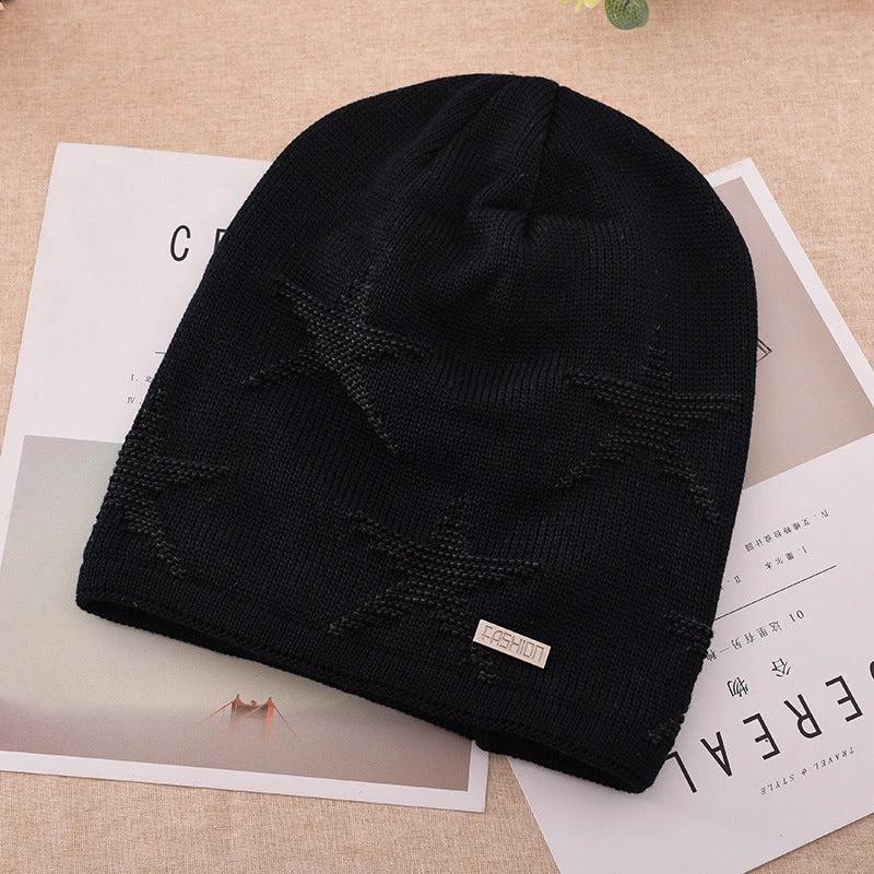 Men's Fashion Knitted Outdoor Warm Woolen Beanie by GJG Denim