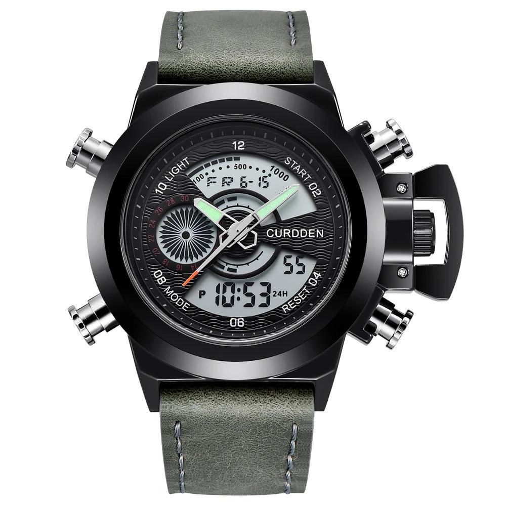 Men's Multi-functional Double Display Sports Watch by GJG Denim