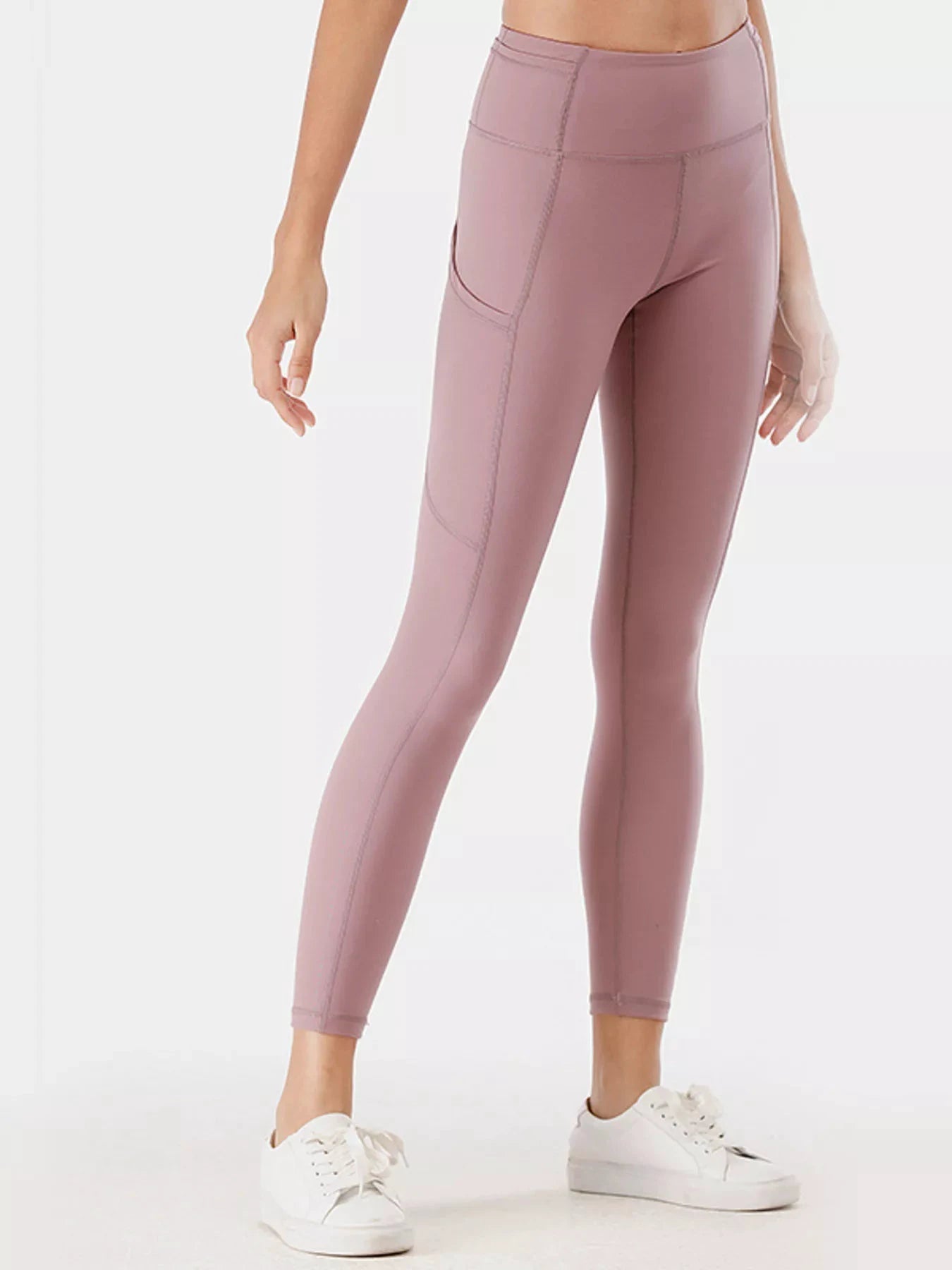 Full Size High-Waisted Active Leggings with Pockets Plus Size by Lady Ros