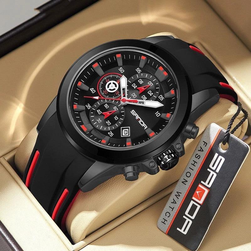 Men's Calendar Business Quartz Watch by GJG Denim