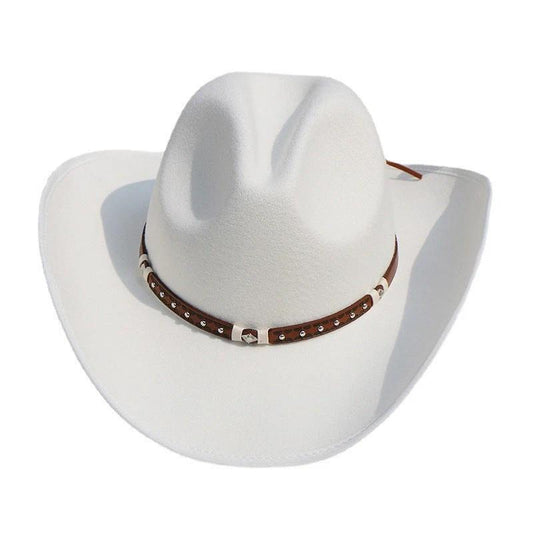 Men's Felt Riding Woolen Cowboy Hat by GJG Denim