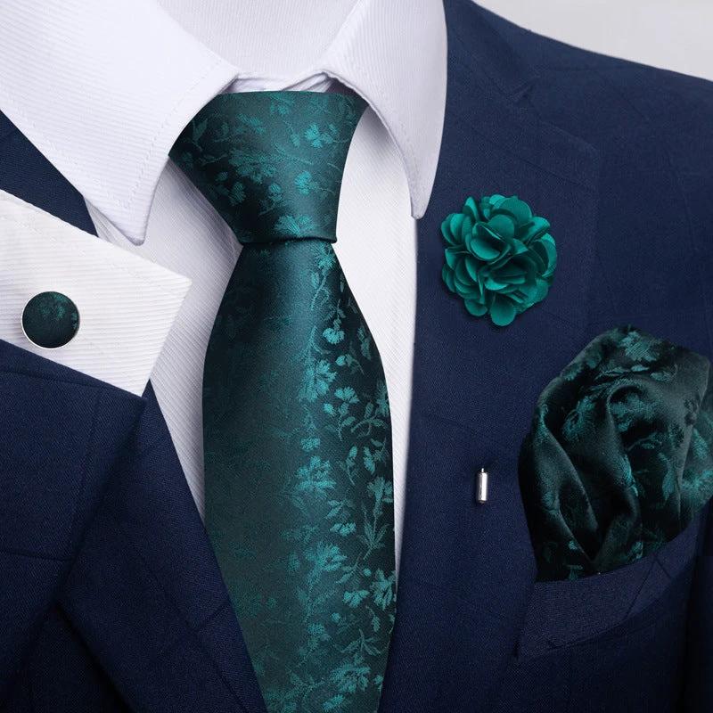 Men's Tie and Pocket Square Combo by GJG Denim