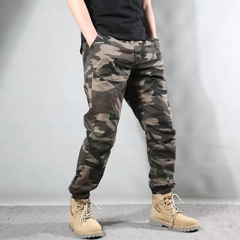 Men's Retro Camo Ankle-Fit Pants by GJG Denim