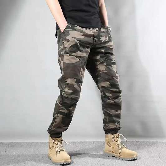 Men's Retro Camo Ankle-Fit Pants by GJG Denim