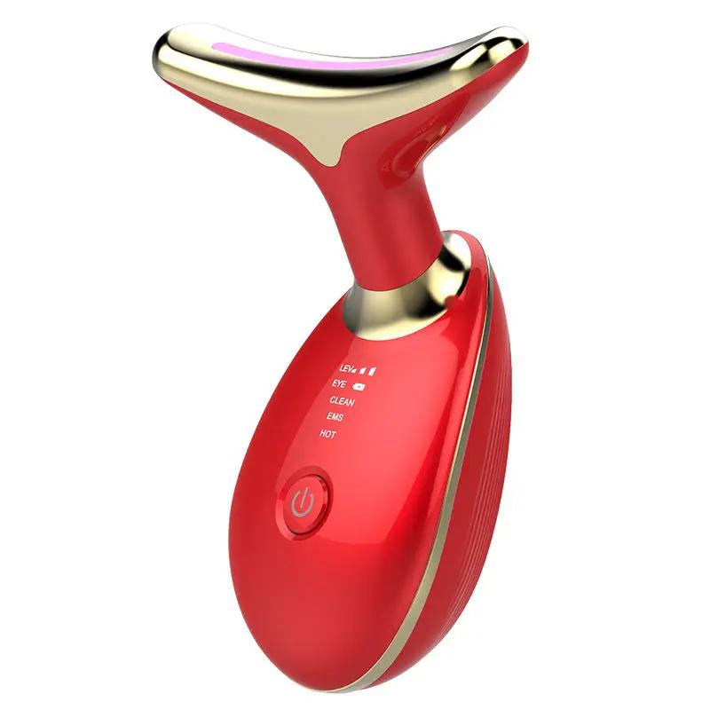 EMS Thermal Neck Lifting And Tighten Massager Electric Microcurrent Wrinkle Remover by GJG Denim