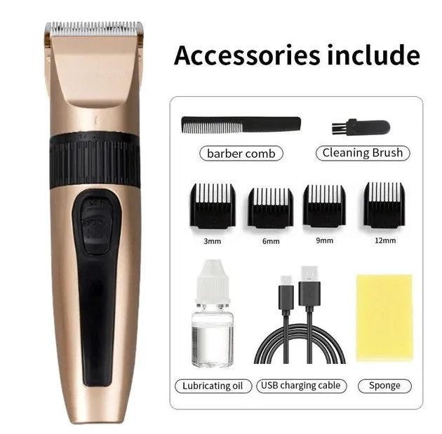 Professional Hair Clippers Trimmer Mens Barber Hair Cutting Kit Machine Cordless by GJG Denim