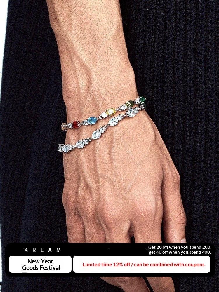 Men's Diamond-like Bracelet by GJG Denim