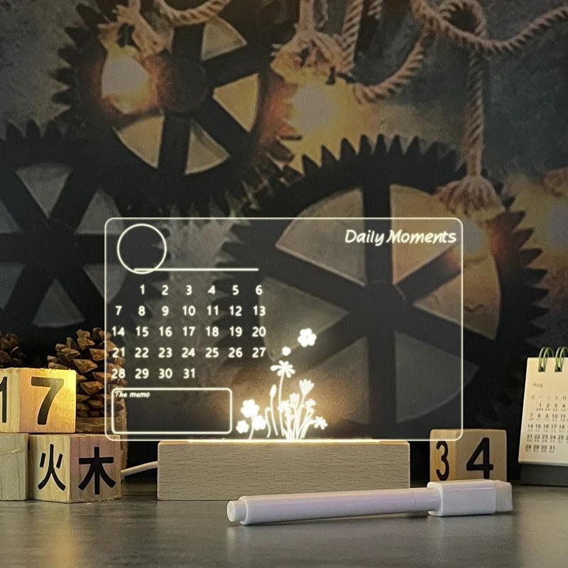 Creative Note Board Creative Led Night Light USB Message Board Holiday Light With Pen Gift For Children Girlfriend Decoration Night Lamp by GJG Denim