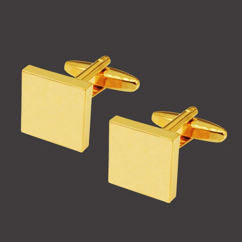 Copper Black Golden And Silver Laser Metal Cufflinks For Men by GJG Denim