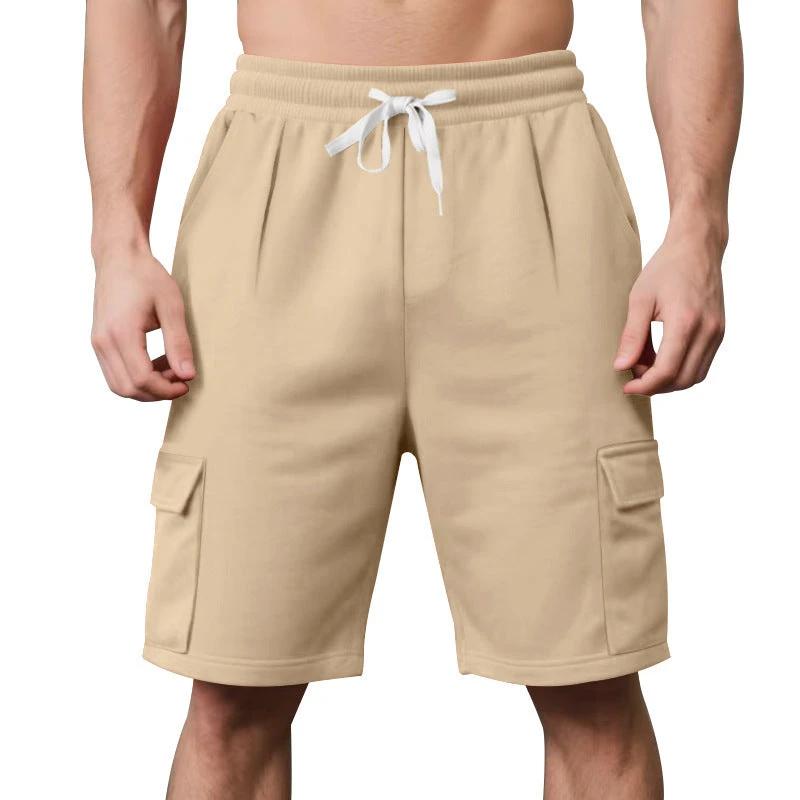 Men's Summer Sports Breathable And Loose Tooling Multi-pocket by GJG Denim