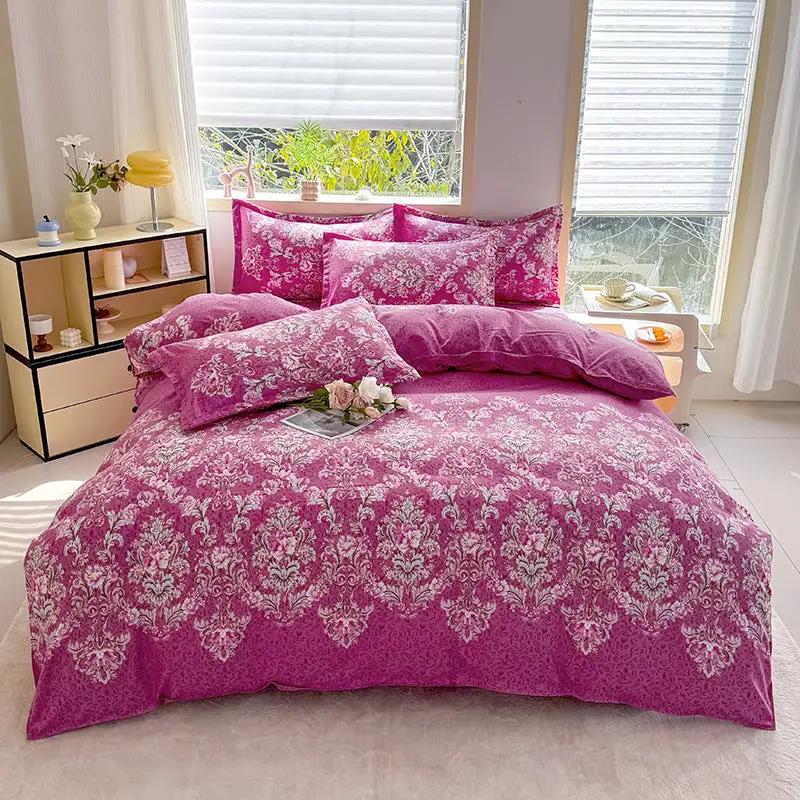 Breathable And Skin-friendly Brushed Duvet Cover And Bed Sheets by GJG Denim