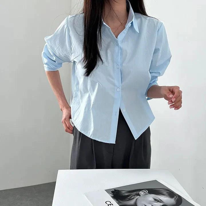 Women's Loose Petite Top Shirt by GJG Denim