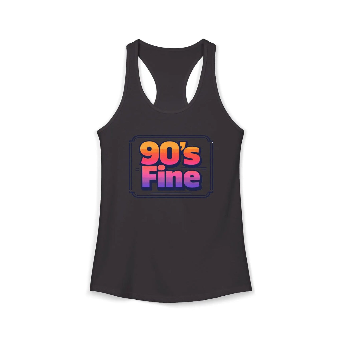 90's fine Women's Ideal Racerback Tank by Printify