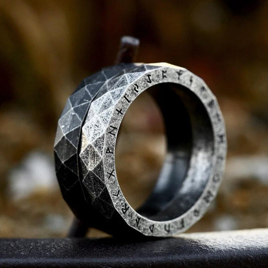 Simple Stylish Viking Titanium Steel Ring For Men by GJG Denim