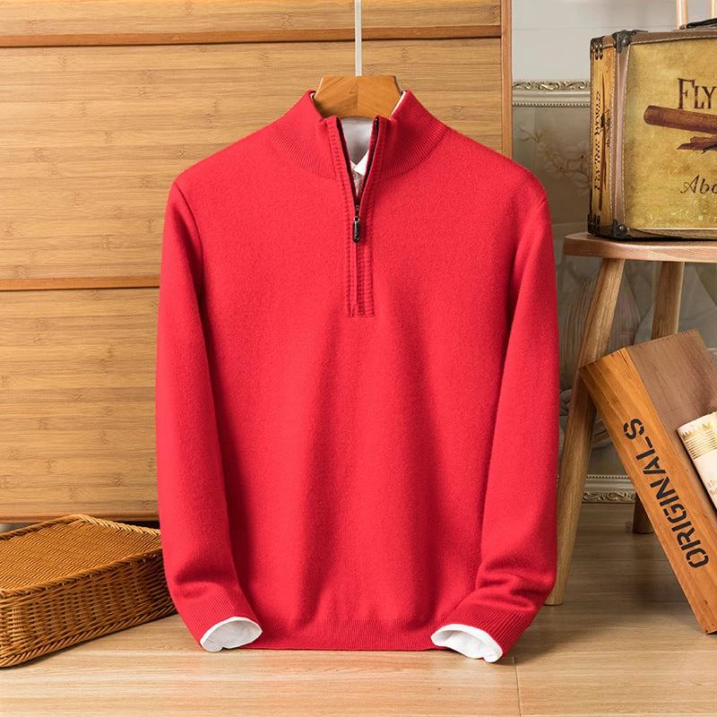 Men's Knitwear Long Sleeve Thickened Sweater by GJG Denim