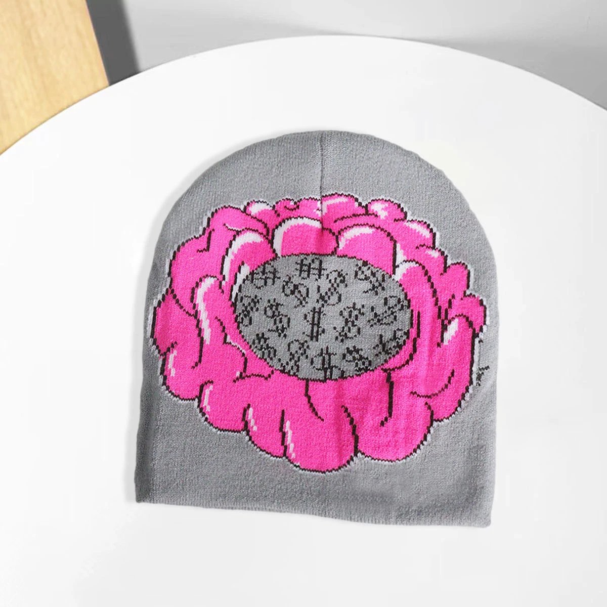 Men's Knitted Money on My Mind Beanie by GJG Denim