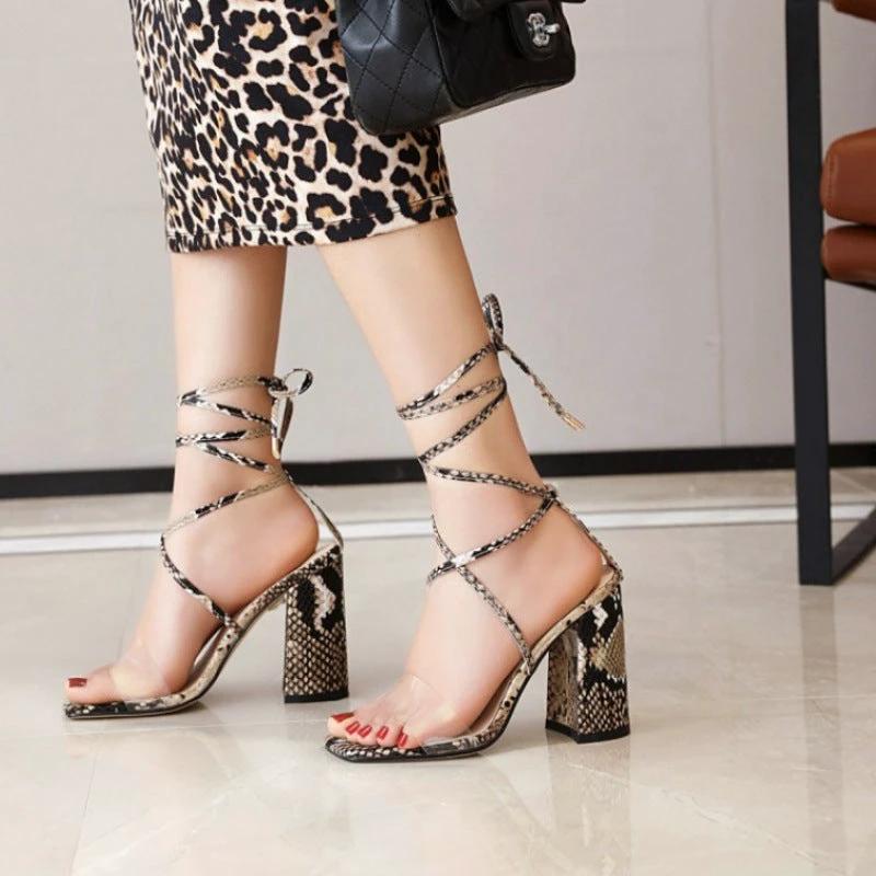 Strappy Heel Sandals by GJG Denim