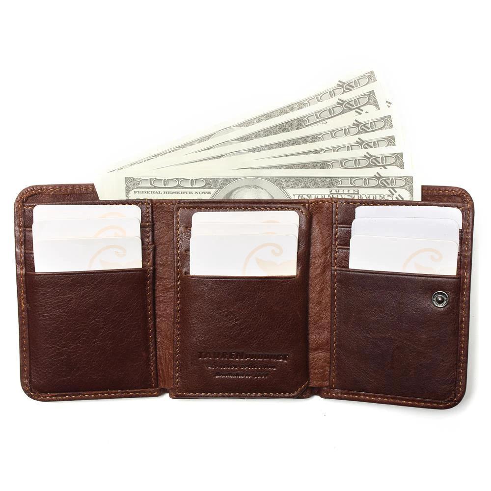 Men's Ultra-thin Leather Wallet by GJG Denim
