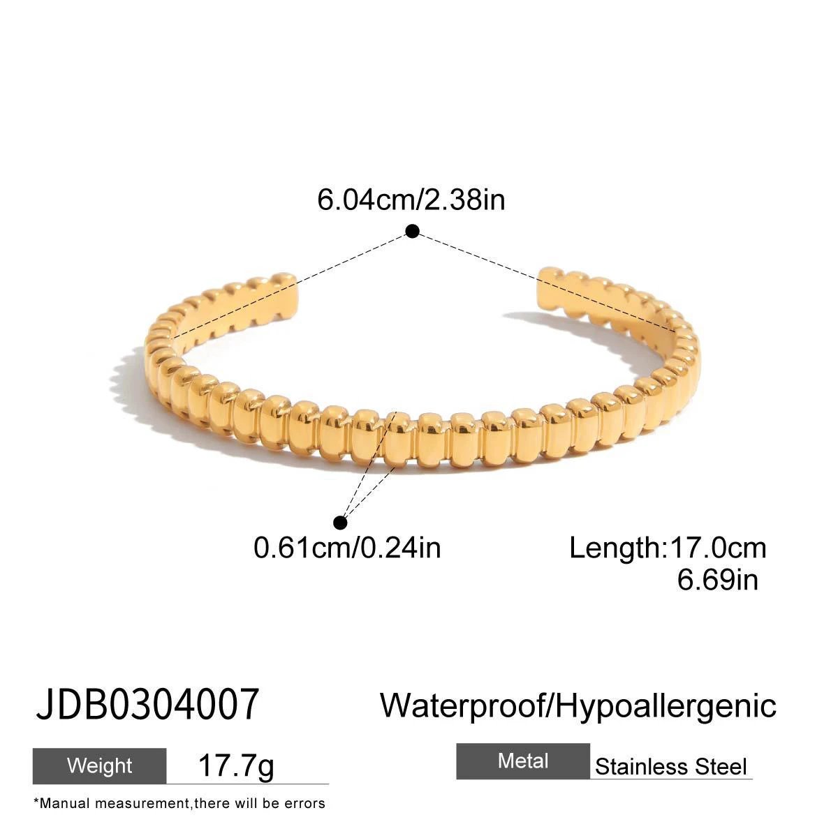 Stainless Steel Bracelet For Women by GJG Denim