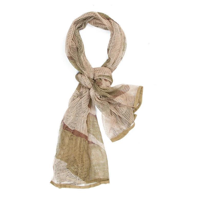Men's Long Camouflage Multi-purpose Breathable Outdoor Scarf by GJG Denim