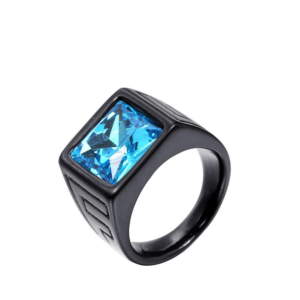 Retro Trendy Men's Stainless Steel Ring by GJG Denim