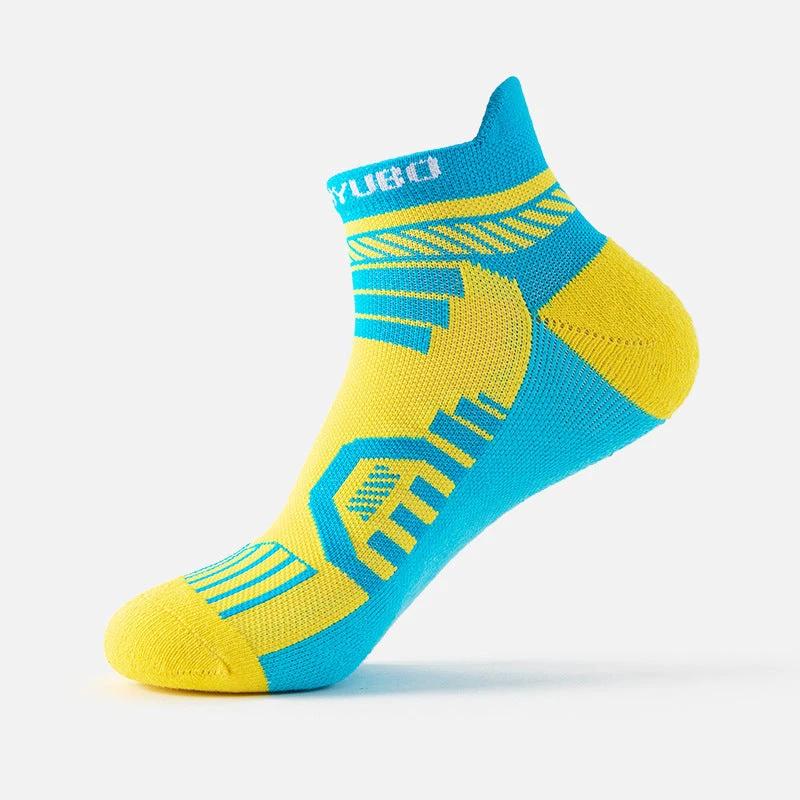 Men's Mesh Breathable And Sweat Absorbing Low Cut Socks by GJG Denim