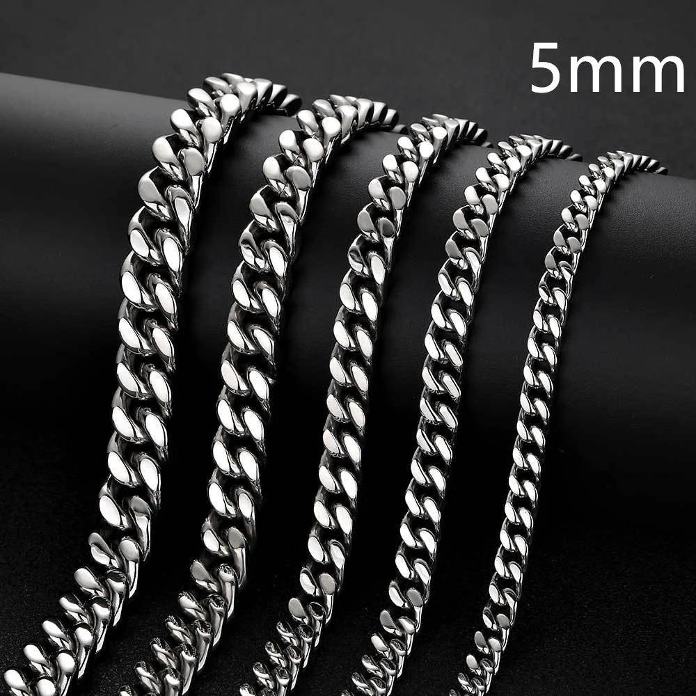 Stainless Steel Cuban Chain For Men by GJG Denim