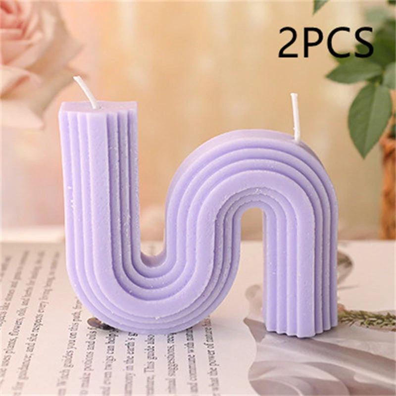 Fashion Art Geometric Handmade Aromatherapy Candles by GJG Denim