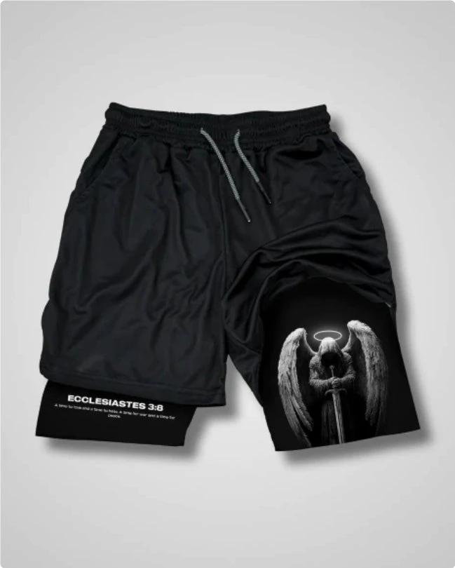 3D Digital-printed Shorts With A Double-layer Design For Men by GJG Denim