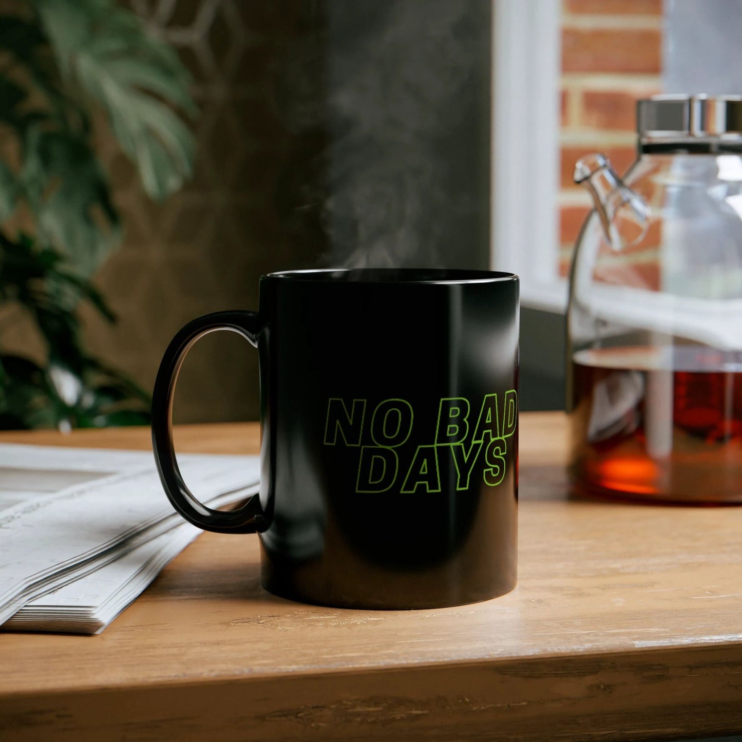 No Bad Days Black Coffee Mug - 11oz & 15oz by Printify